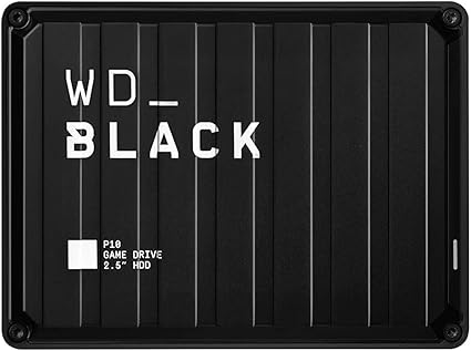 WD Black 5TB P10 Game Drive Portable External Hard Drive Compatible with PS4 Xbox One PC and...