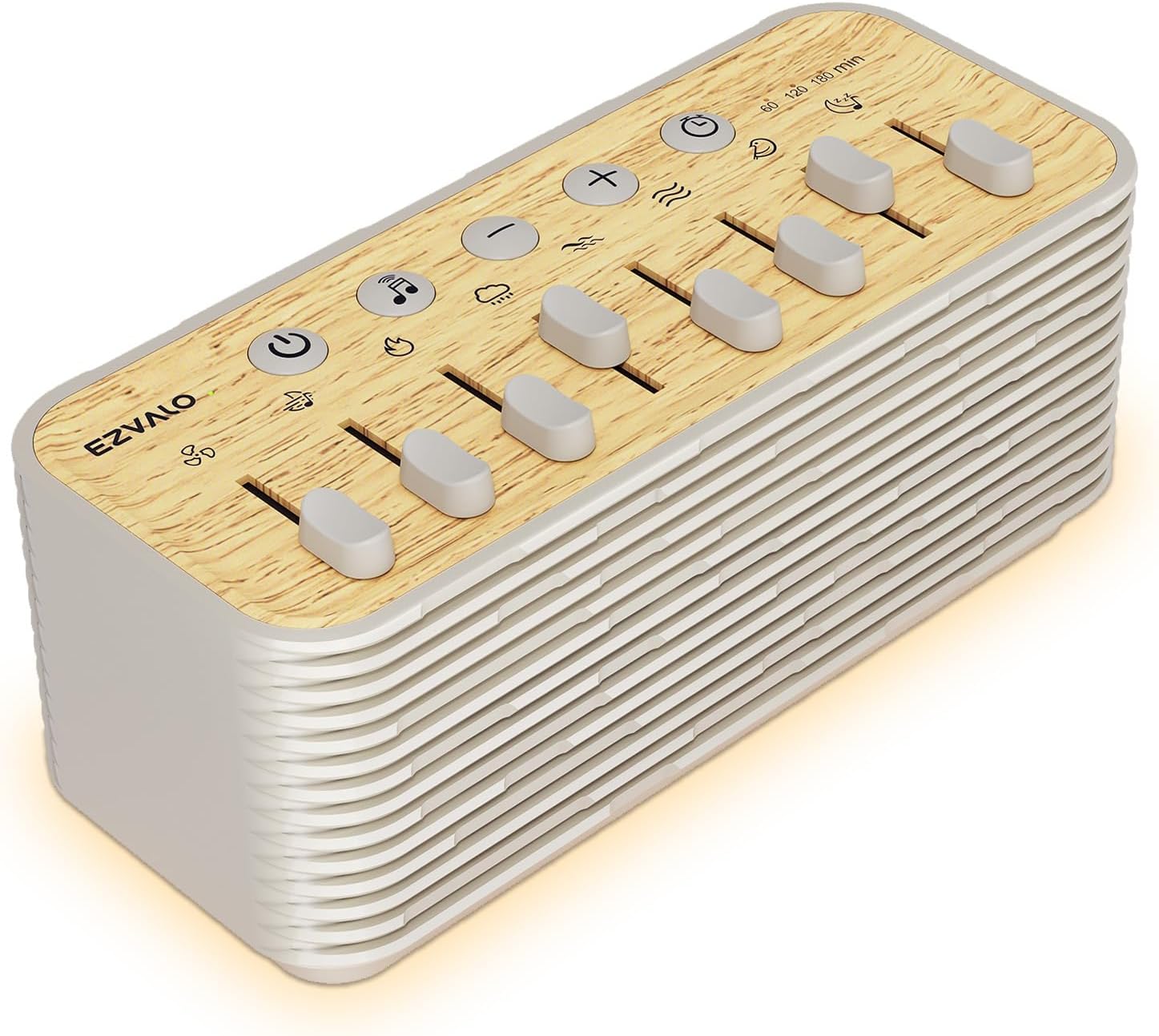 White Noise Sound Machine for Sleep, 255+ Natural Sound Combinations, Breathing Night Light...