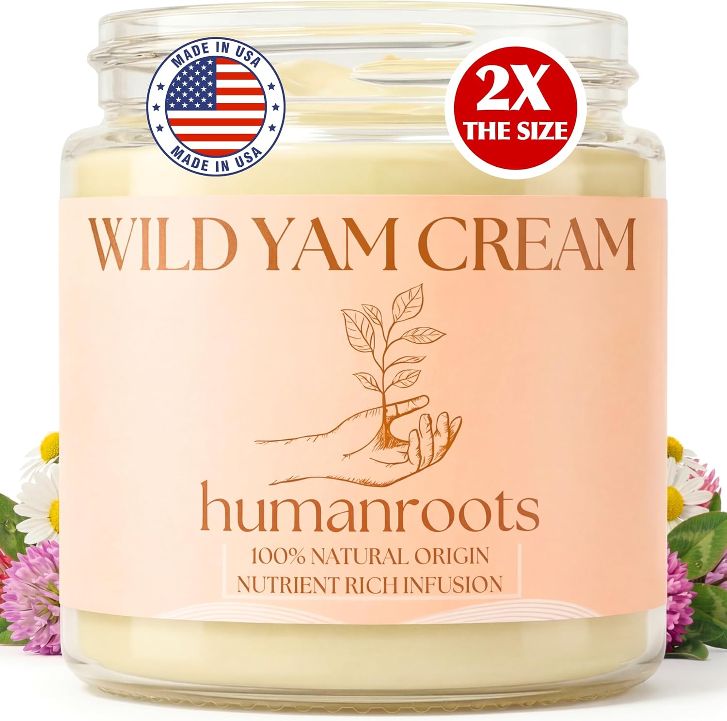 Wild Yam Cream - Menopause and PMS Support for Women, 4 oz (Unscented/Herb-Infused), Organic...