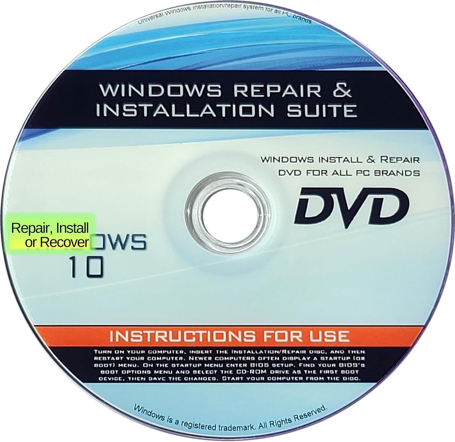 Win 10 Compatible Install & Repair - Home, Pro, Mobile, & Enterprise AIO 32/64bit
