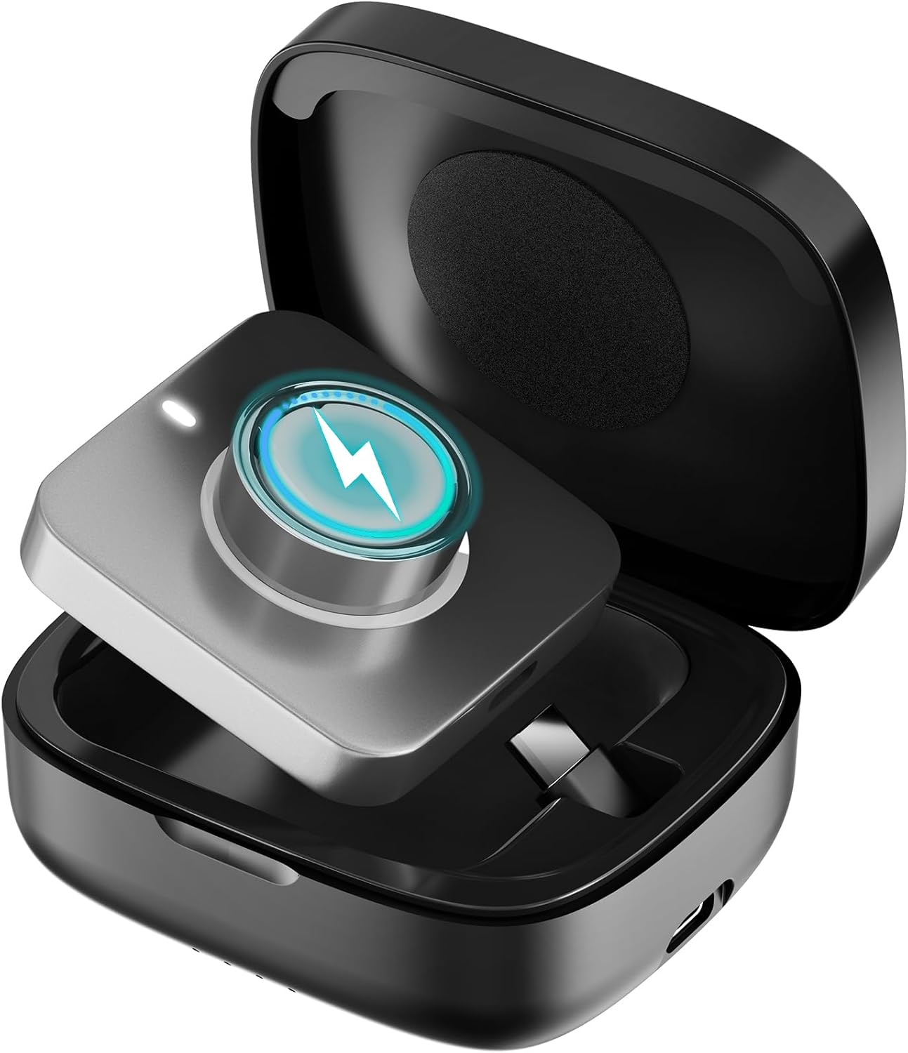 Wireless Charging Case for Oura Ring Gen 5, 4 & 3 Charger, 1000mAh Portable Travel Power...
