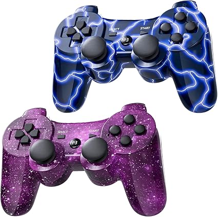 Wireless Controller for PS-3 Motion Sense Double Vibration Upgraded Gaming Remote for Play 3...
