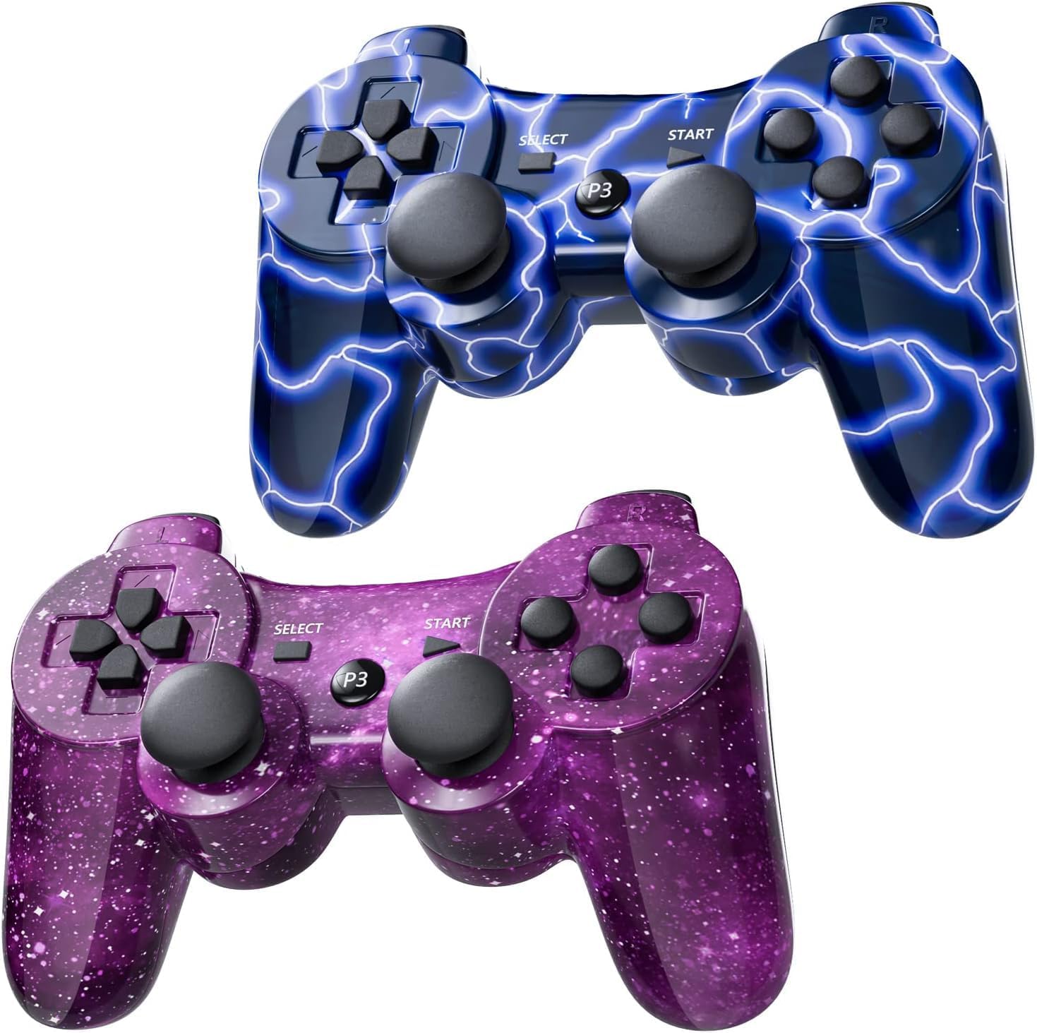 Wireless Controller for PS-3 Motion Sense Double Vibration Upgraded Gaming Remote for Play 3... image