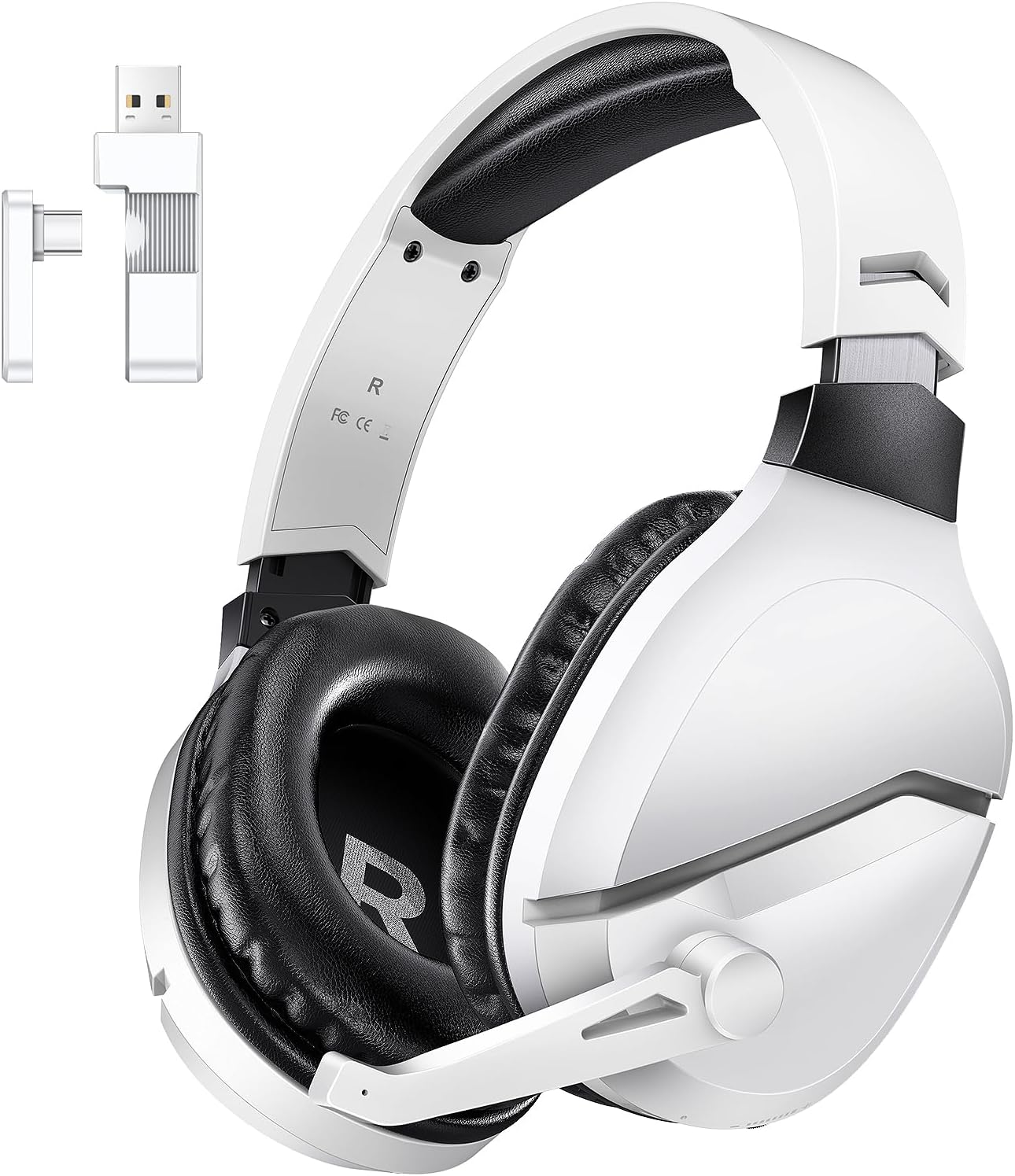 WolfLawS Wireless Gaming Headset with Noise Canceling Microphone for PS5, PC, PS4...