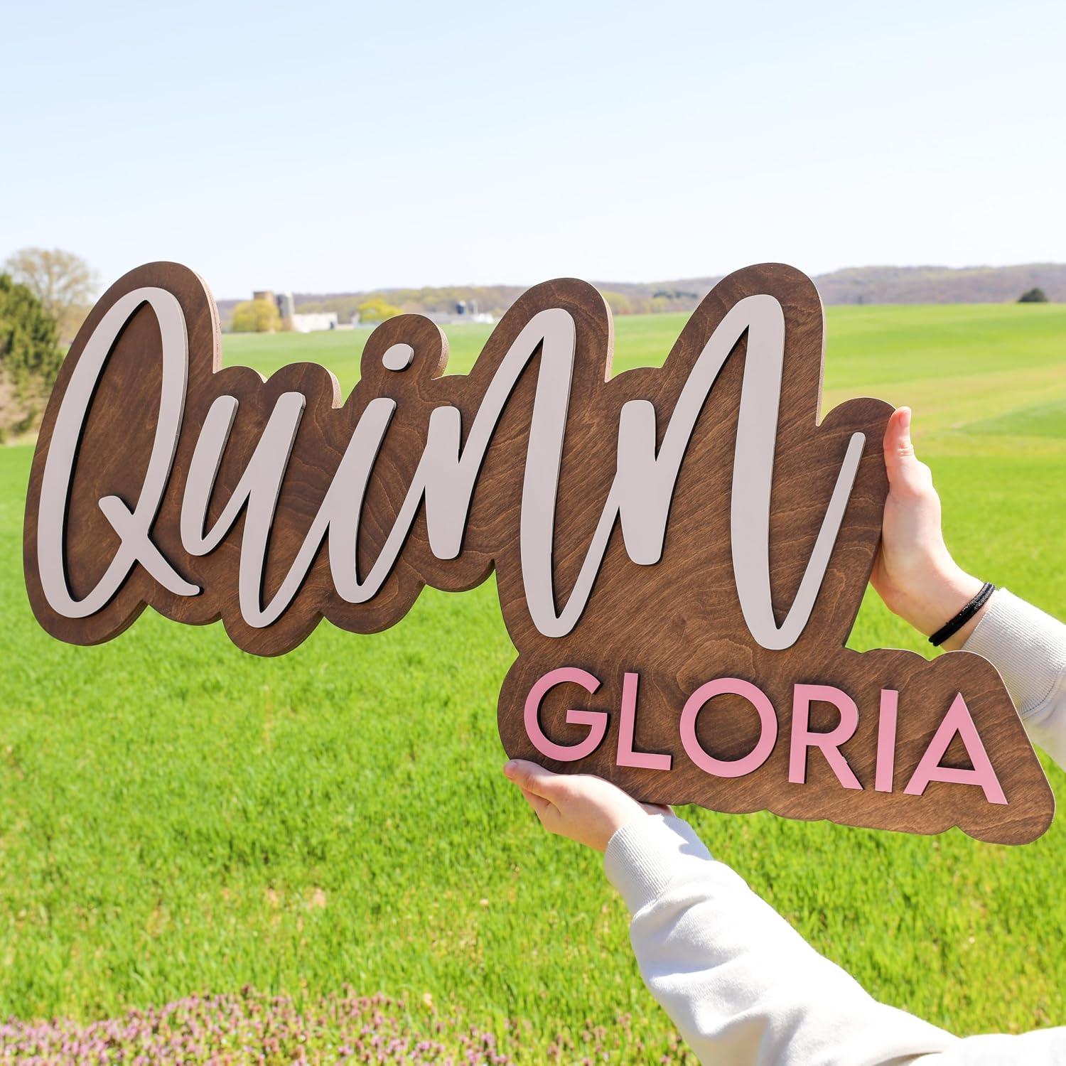 Wooden Name Signs for Nursery, Baby Name Sign, Name Signs for Kids Room, Custom Plaque...