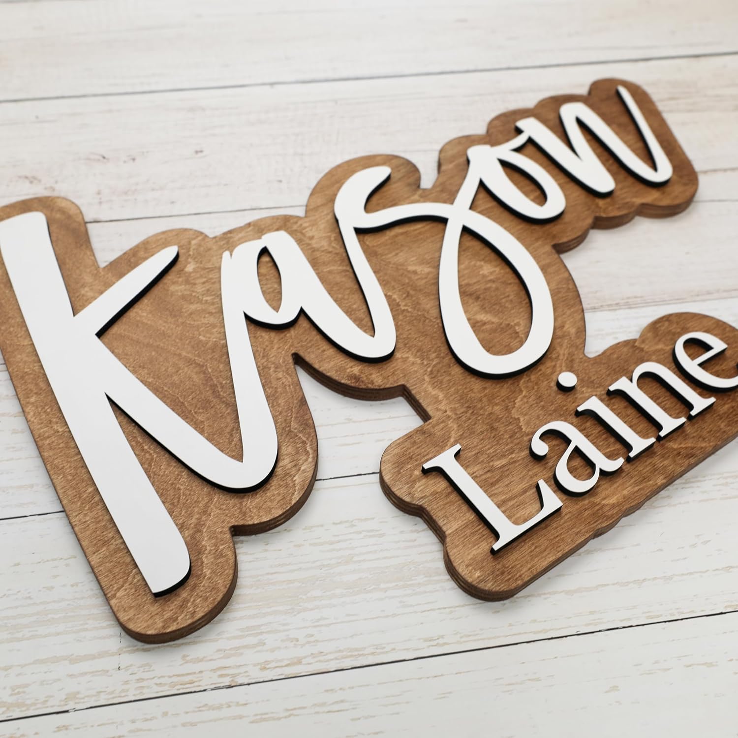 Wooden Name Signs for Nursery, Baby Name Sign, Name Signs for Kids Room, Custom Plaque... image
