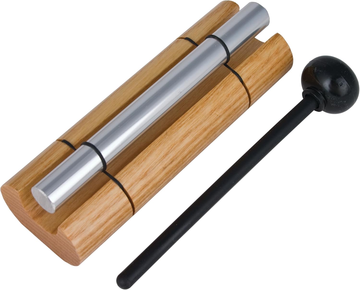 Woodstock Wind Chimes Zenergy Solo Hand Chime, Silver (7") Musically Tuned for Meditation...