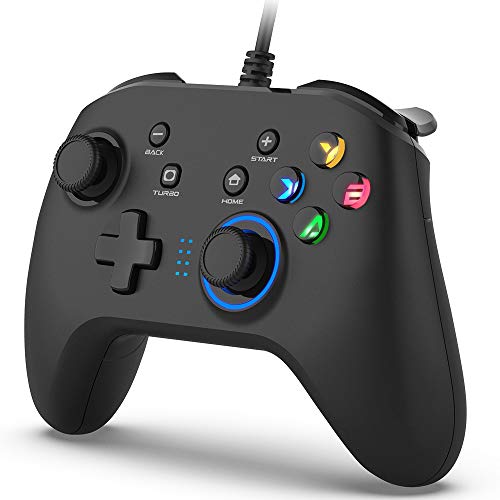 xasla Wired Gaming Controller, Joystick Gamepad with Dual-Vibration PC Game Controller...