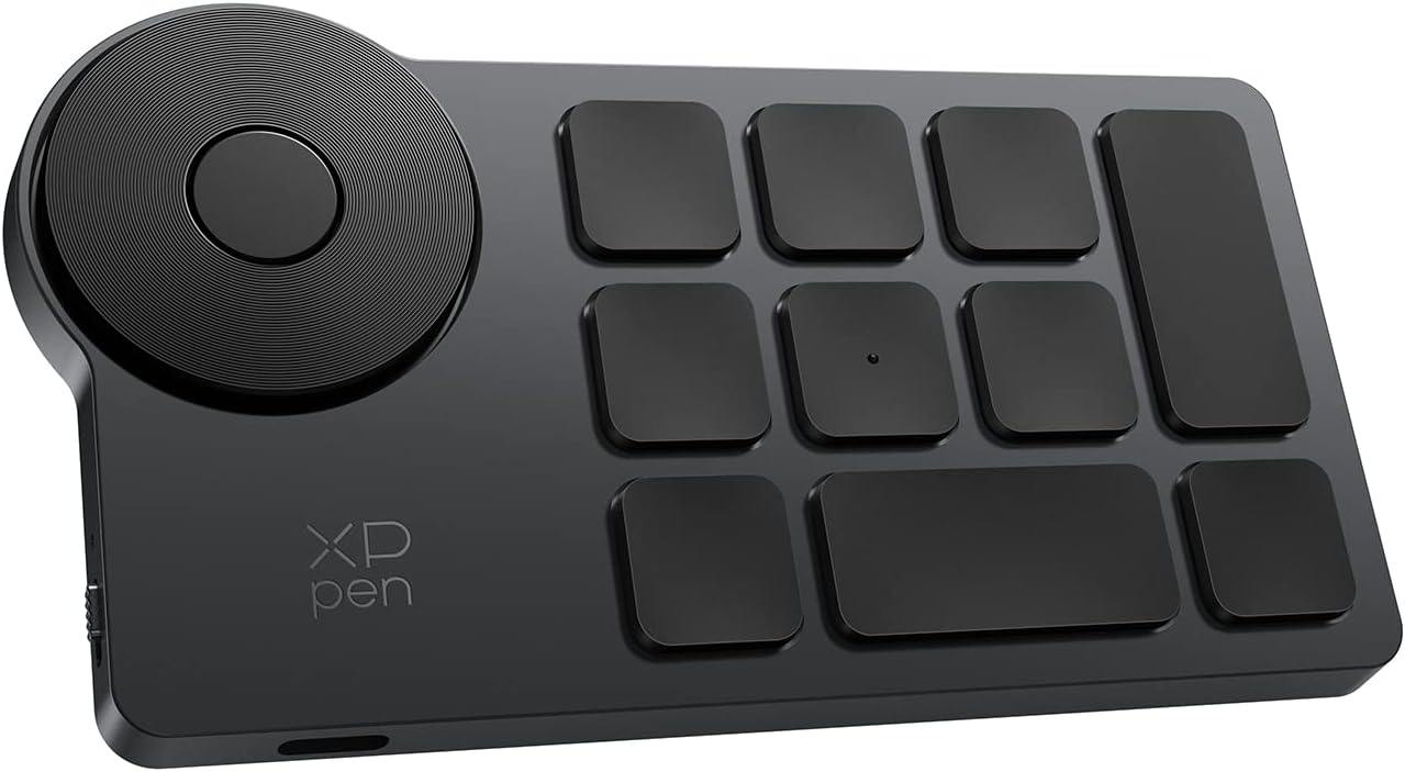 XPPen Mini Keydial ACK05 Wireless Shortcut Keyboard Bluetooth Programmable Express Remote...