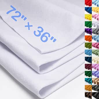 XSEINO Ice White Large Felt Fabric 72" X 36 "(2 Square Yards), 1.4 mm Thick Soft Felt Fabric...