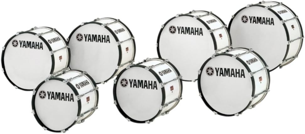 Yamaha 6300 Series Power-Lite 20-inch x 13-inch Marching Bass Drum - White