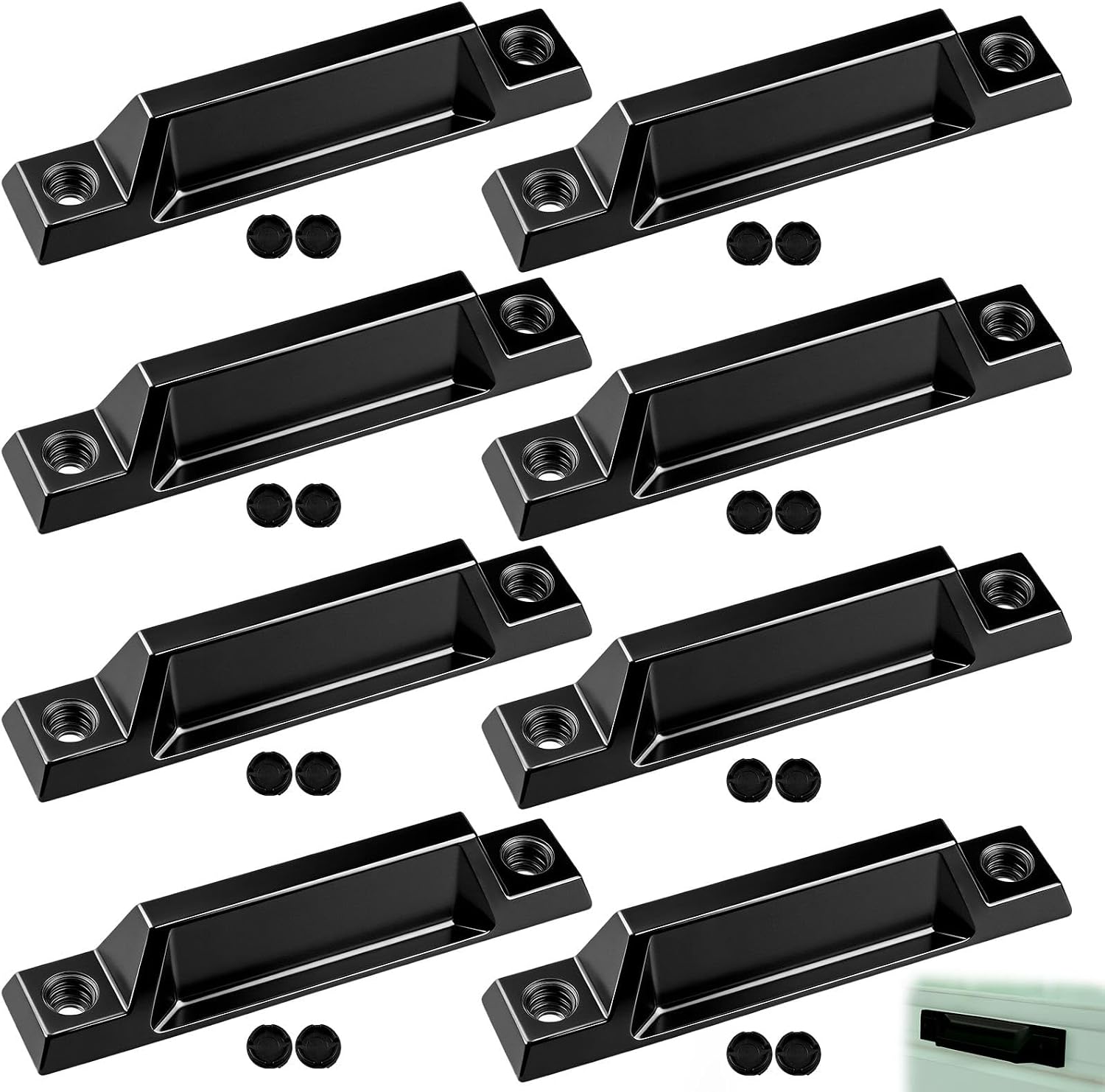 Yaocom 8 Pcs Window Sash Lift Deluxe Sash Lifter, 3-5/16", Window Handle Die-cast Zinc...