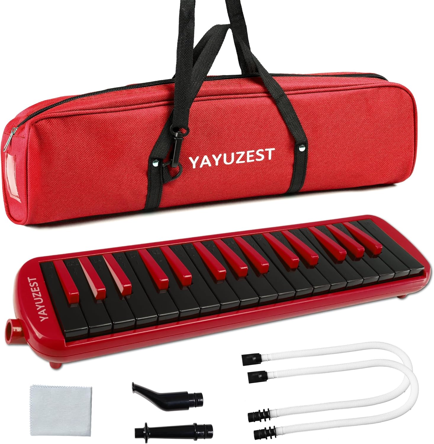 YAYUZEST 32 Keys Melodica Instrument, Soprano Melodica Air Piano Keyboard Pianica with 2...