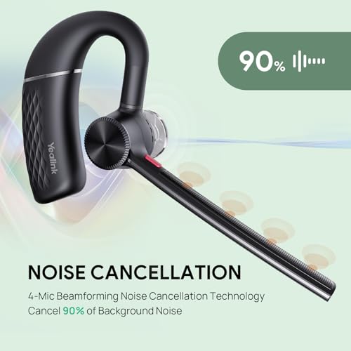 Yealink BH71 Pro Bluetooth Headset with USB-C/A Dongle, Teams Certified, Wireless Earpiece... image