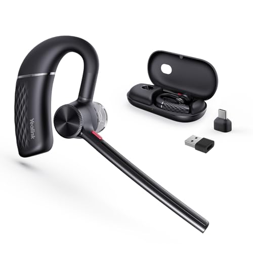 Yealink BH71 Pro Bluetooth Headset with USB-C/A Dongle, Teams Certified, Wireless Earpiece... image