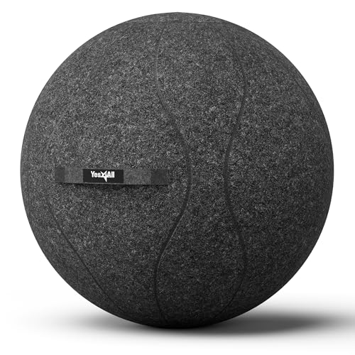 Yes4All Exercise Office, 400lbs Capacity Anti-Burst Yoga Weight Self-Standing Sitting Ball... image