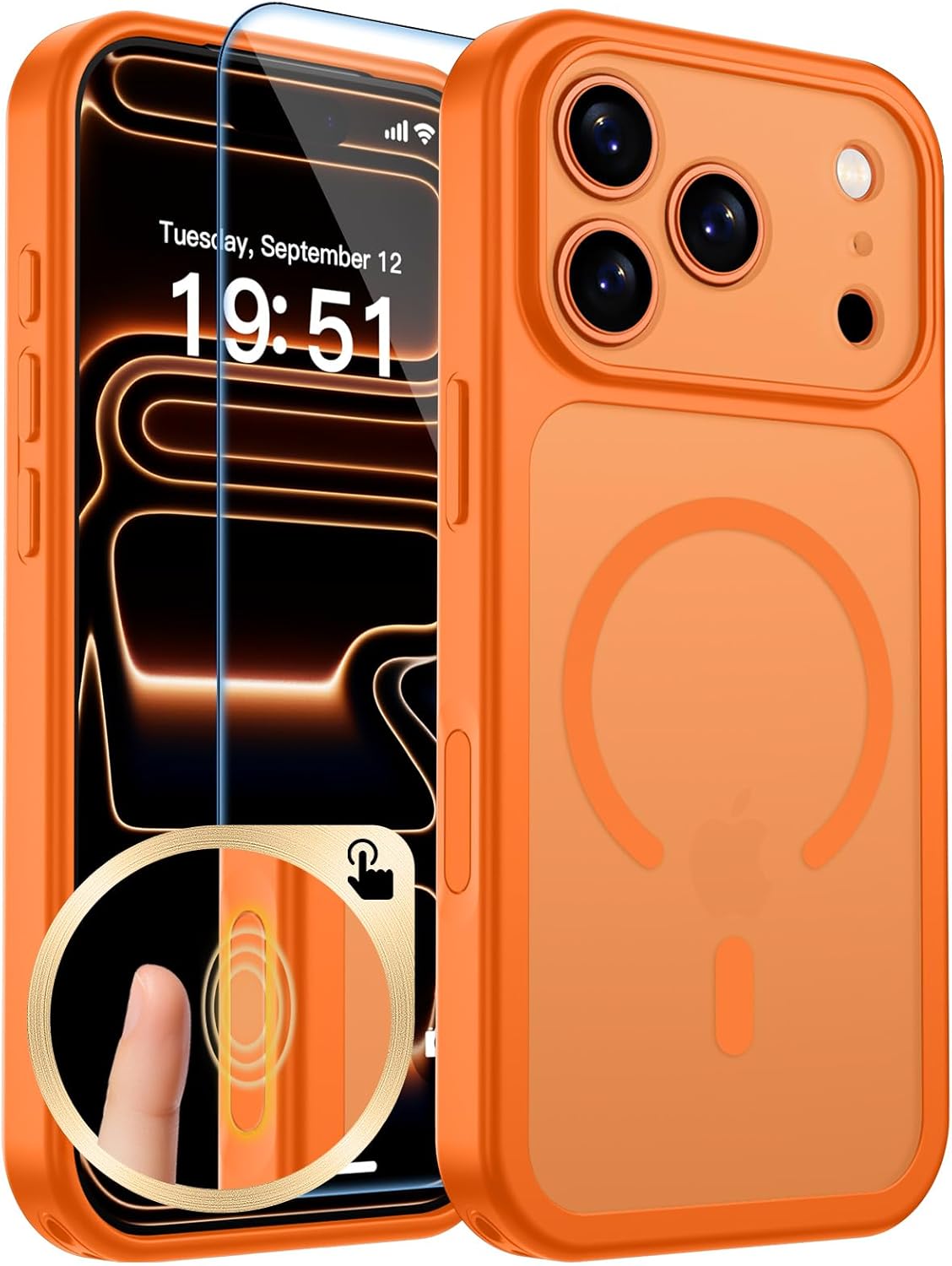 zapica Magnetic for iPhone 17 Pro Max Case, Upgraded [Camera Control Button] [Full Camera...