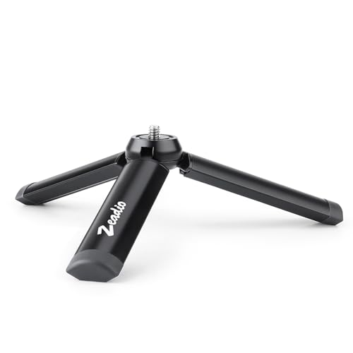 Zeadio Metal Mini Tripod, Desktop Tabletop Stand Compact Tripod for Smooth 4, Osmo Mobile...