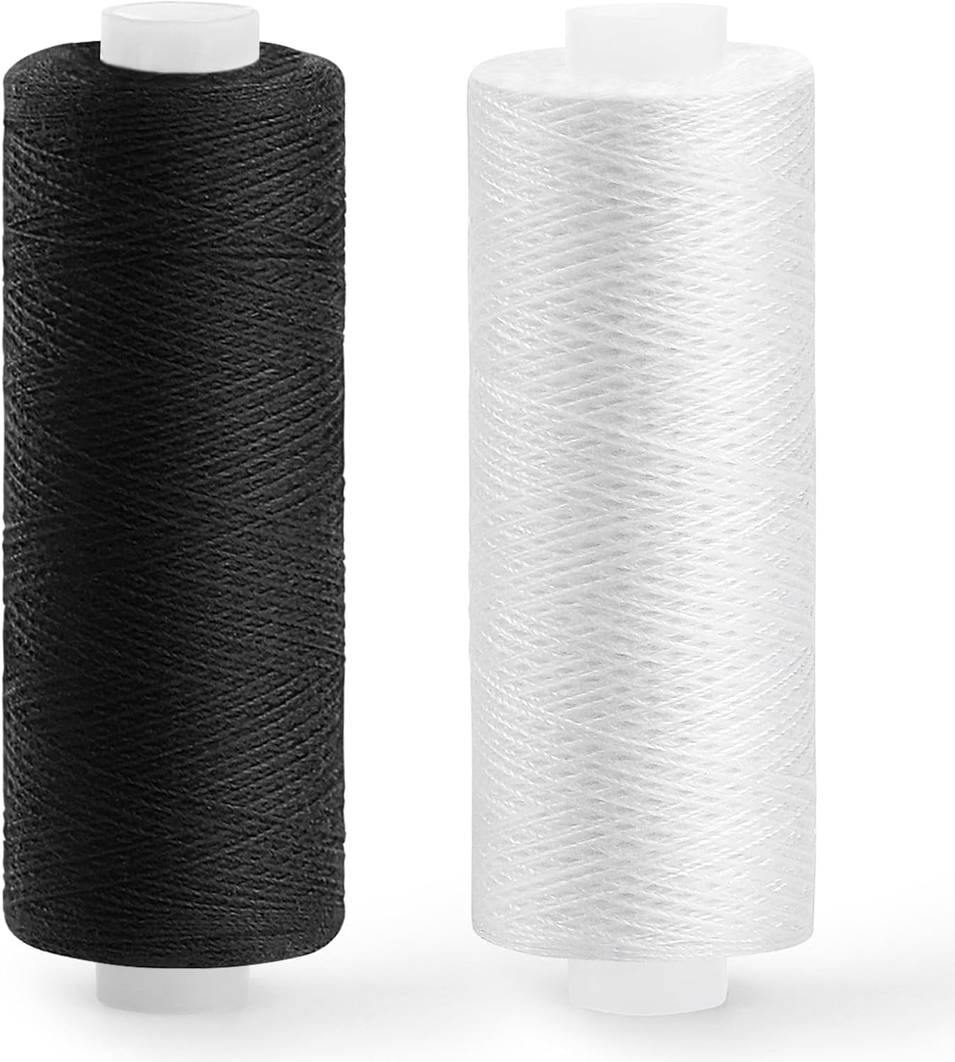 ZMAAGG Thread for Sewing-1 Pcs Black and 1 Pcs White, 200 Yards Per Roll Polyester Thread...