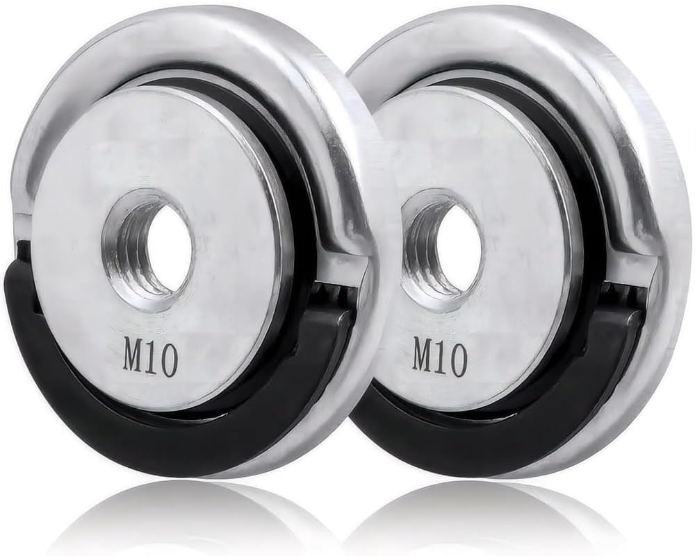 Zohino Pack of 2 M10 Quick Release Nuts for Angle Grinder with Lever, Angle Grinder...