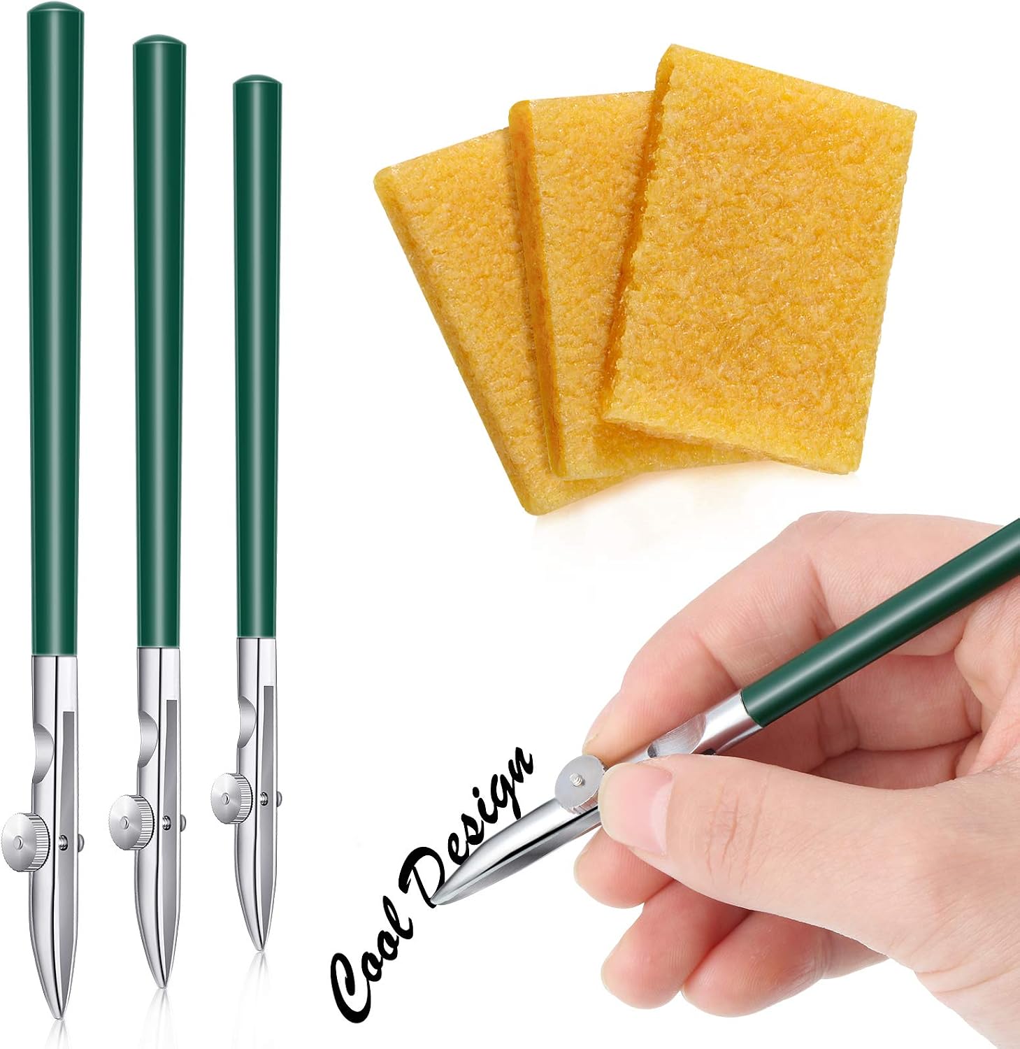 Zonon 6 Pieces Art Ruling Pens 3 Sizes Masking Fluid Pens and 70 x 50 x 8 mm Glue Residue...