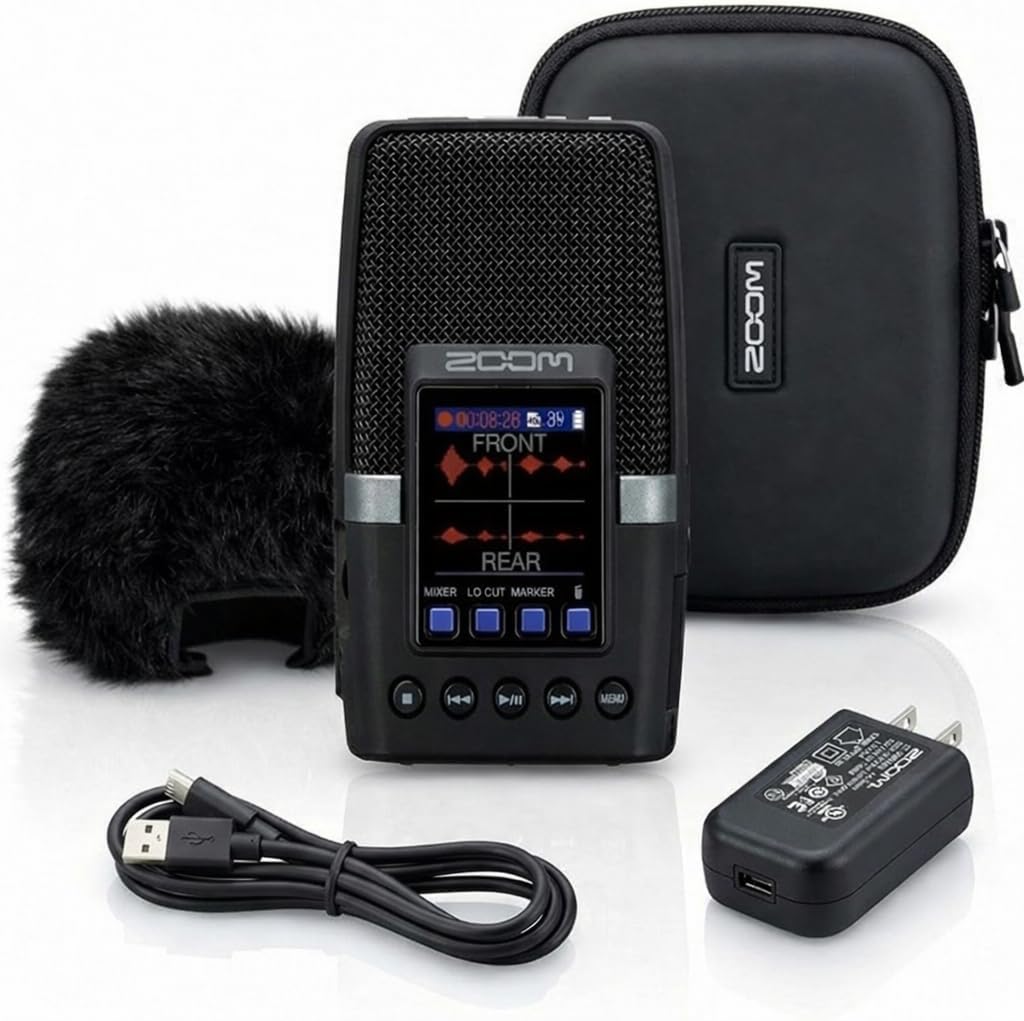 Zoom H2essential Multi-Mic 32-Bit Float Handy Recorder Bundle with APH-2e Accessory Pack... image